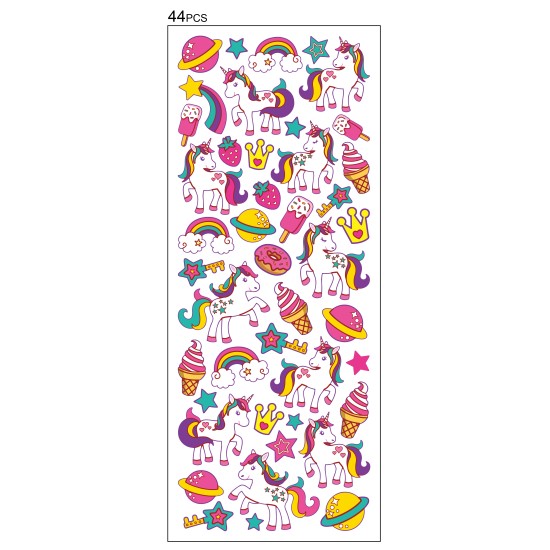 STICKERS UNICORN/REGNBUE TINKA