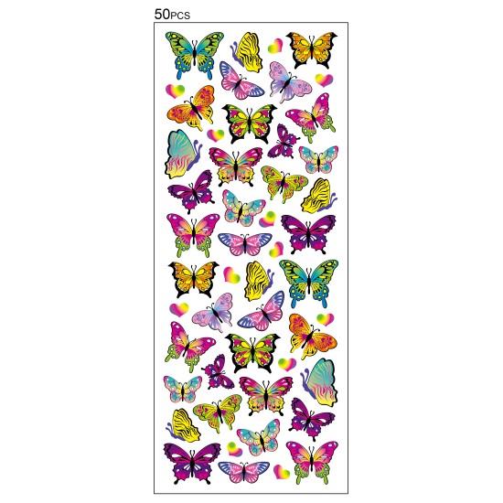 STICKERS SOMMERFUGLER SMÅ TINKA