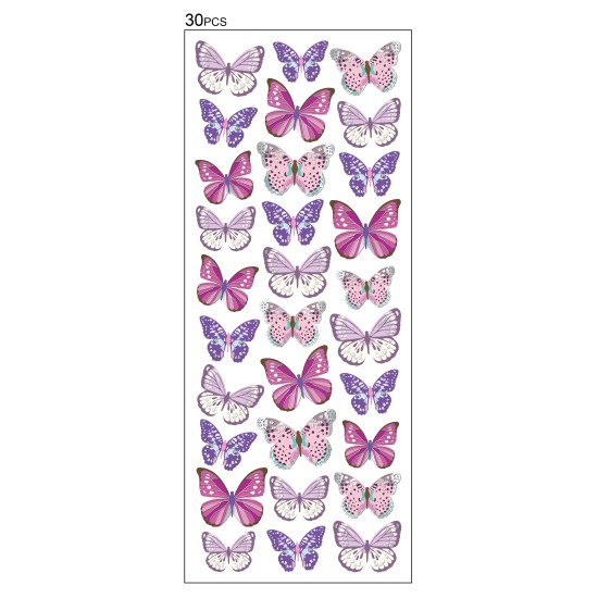 STICKERS SOMMERFUGLER STORE TINKA